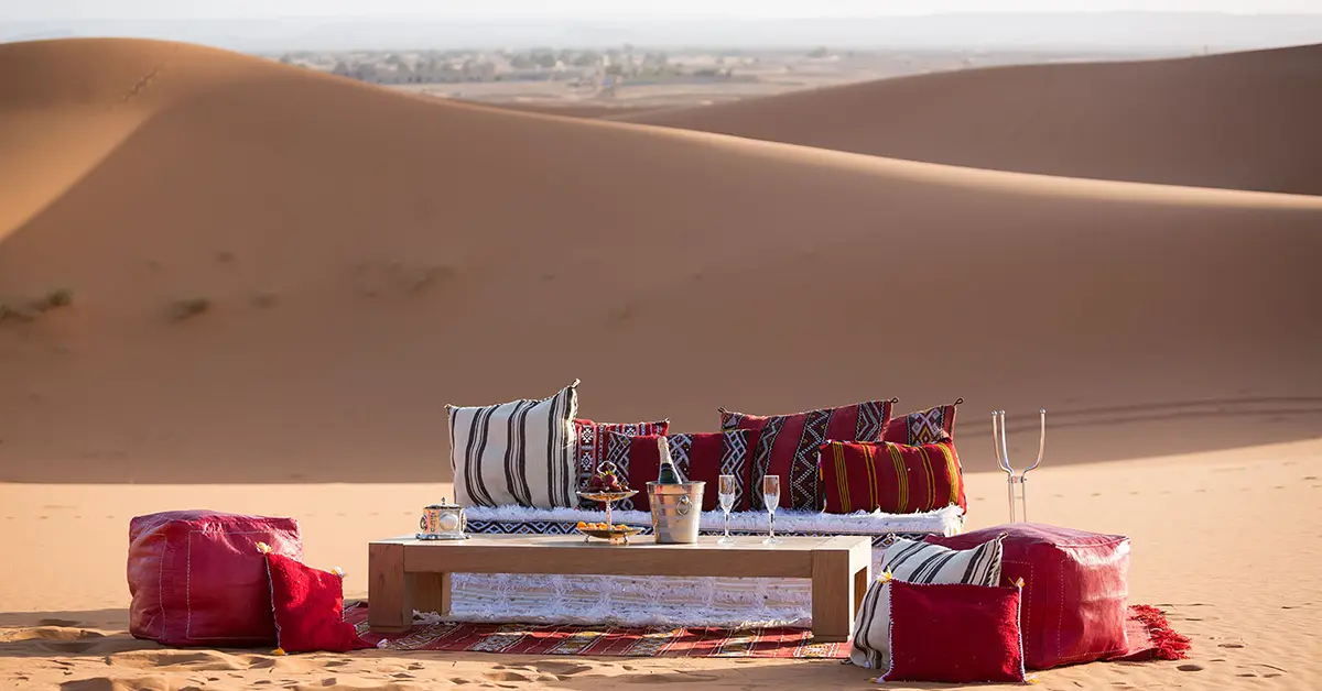 Bivouacs of luxury in the desert