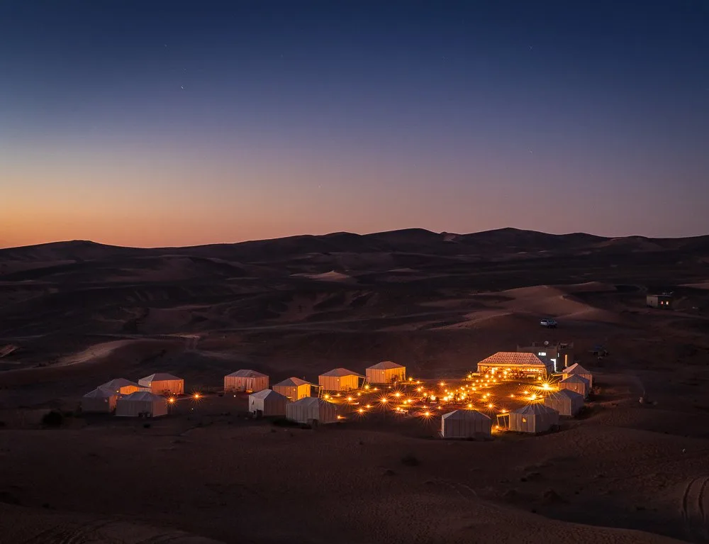 Campamento del desierto de Merzouga